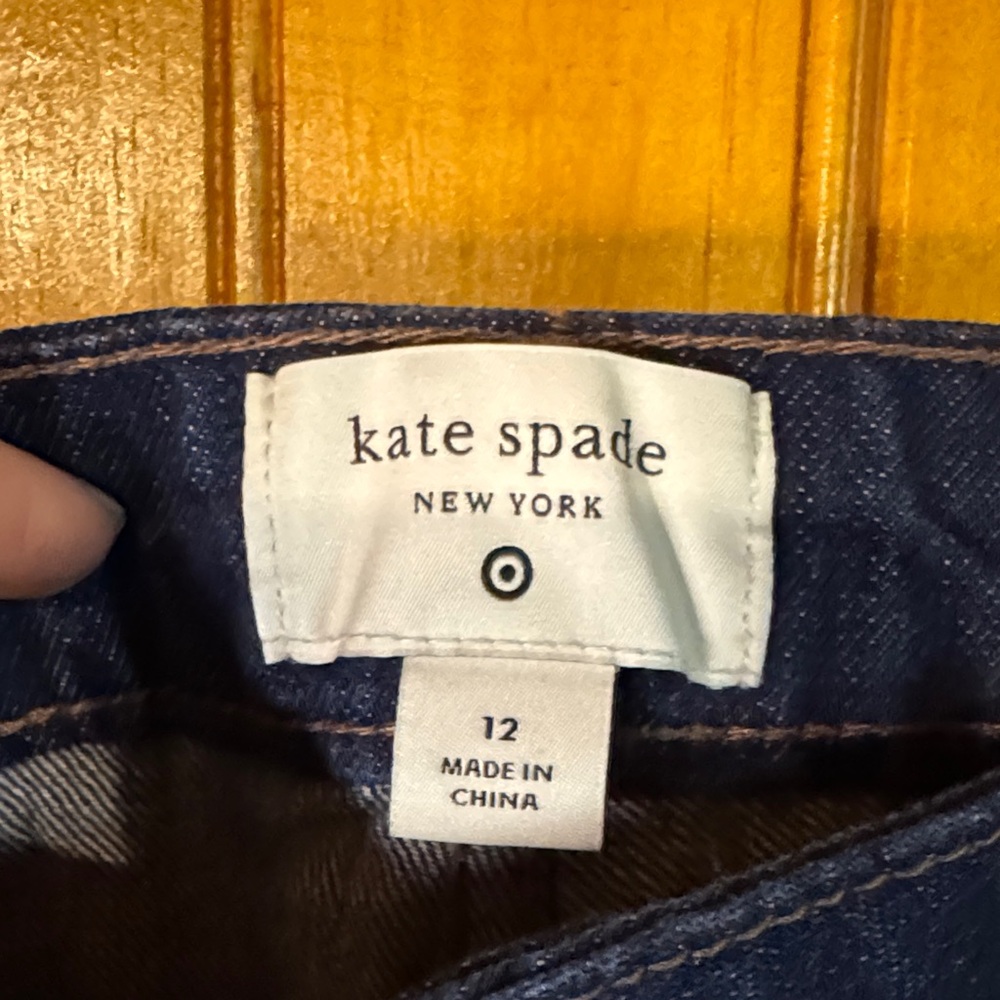 Kate Spade Dark Blue Women's Straight Leg Jeans - Picture 2 of 5